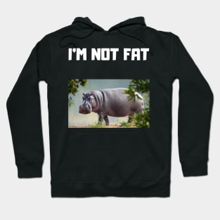 I'm Not Fat Joke Design Hoodie